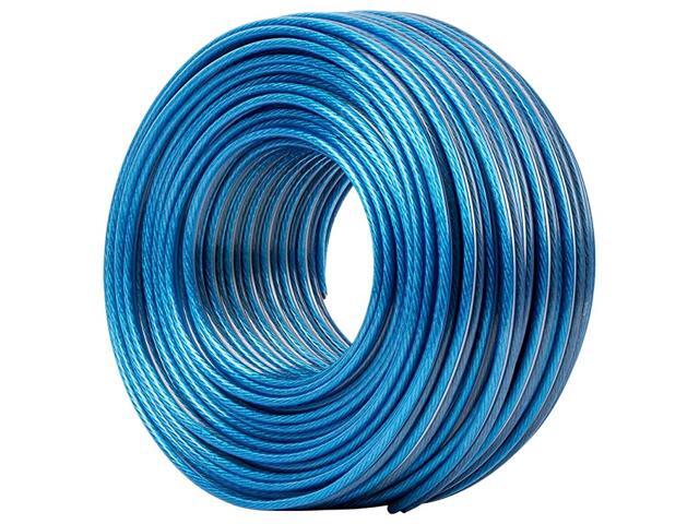 18AWG Speaker Wire Gold and Silver 2-Conductor with Nerve Line Copper Cable in Walk Bulk and Hi-Fi System (150Feet 100 core)