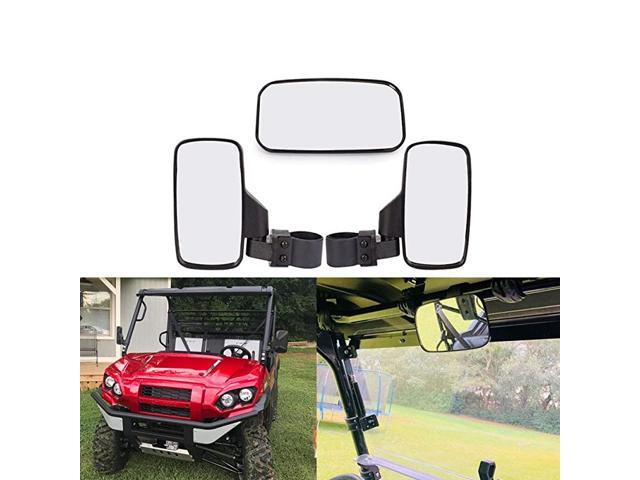 Rearview Side Mirror And Center Mirror Set 175' 2' Bar Compatible with Polaris RZR Ranger Can-Am Maverick Yamaha Rhino Kawasaki Honda Pioneer