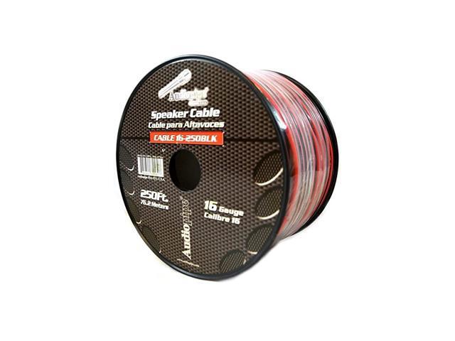 Gauge 250' Feet Red Black Speaker Wire Stranded Copper Clad Home Audio Sound