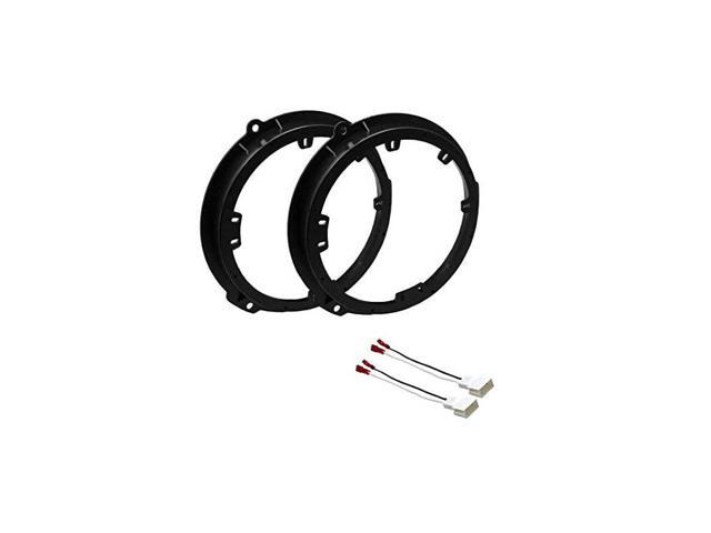6' 65' 675' Inch Car Stereo Speaker Install Adapter Mount Bracket Plates and Speaker Wire Connectors for Select Ford Vehicles - See Compatible