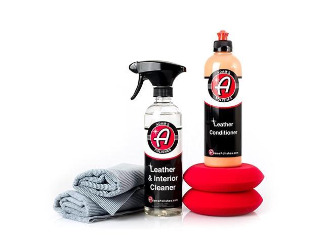 Leather Care Kit - Leather Cleaner & Leather Conditioner Car Cleaning Supplies UV Protection for Interior Accessories Steering Wheel Seat Dash