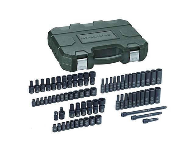 71 Pc 1/4' Drive 6 Pt Universal Impact Socket Set Standard & Deep SAE/Metric - 84903