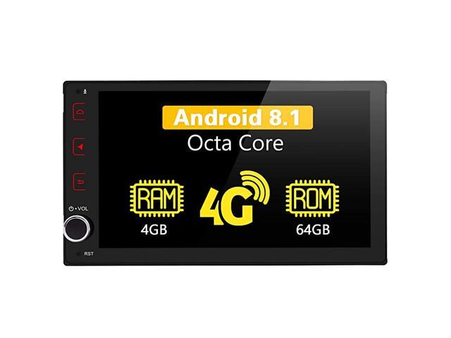 Android Car Stereo 4GB + 64GB Android 81 GPS Navigator with 4G SIM Card Slot - Support Android Auto/DSP/SPDIF/Fast Boot/Split