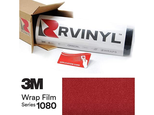 1080 G203 Gloss RED Metallic 5ft x 8ft W/Application Card Vinyl Vehicle Car Wrap Film Sheet Roll