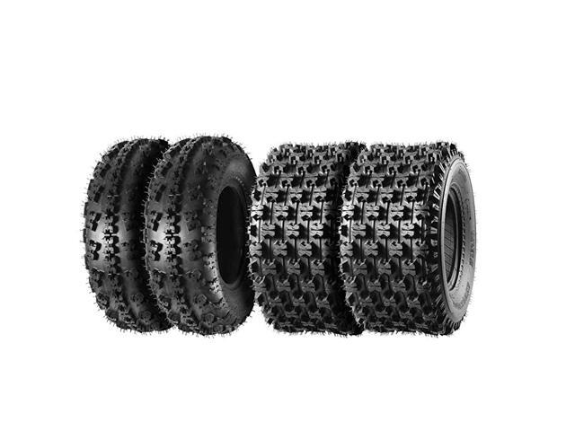 Set of 4 Sport ATV Tires 21x7-10 Front & 20x10-9 Rear 4PR 21x7x10 & 20x10x9 quad tires ATV UTV Tires