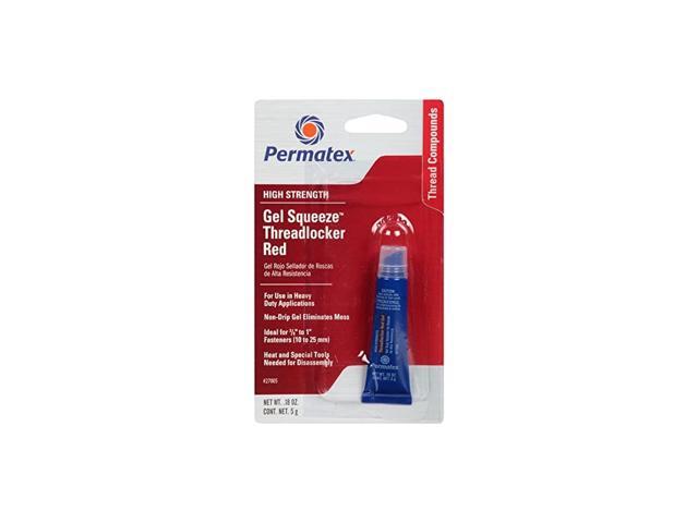27005 High Strength Threadlocker Red Gel Squeeze 5 g
