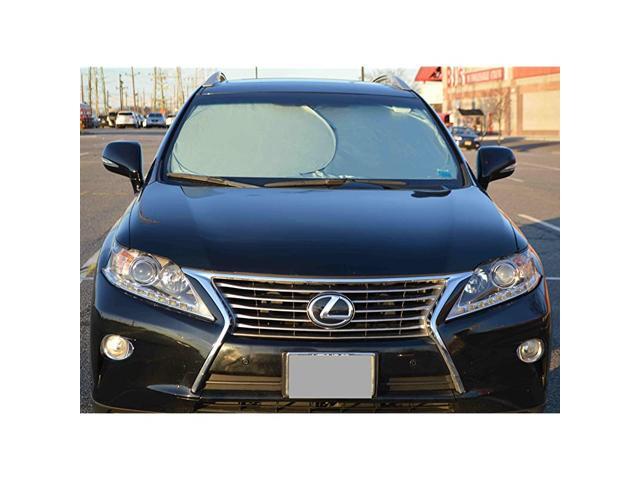 Windshield Sun Shade - Blocks UV Rays Sun Visor Protector Sunshade to Keep Your Vehicle Cool and Damage Free Easy to Use Car Accessories Fits
