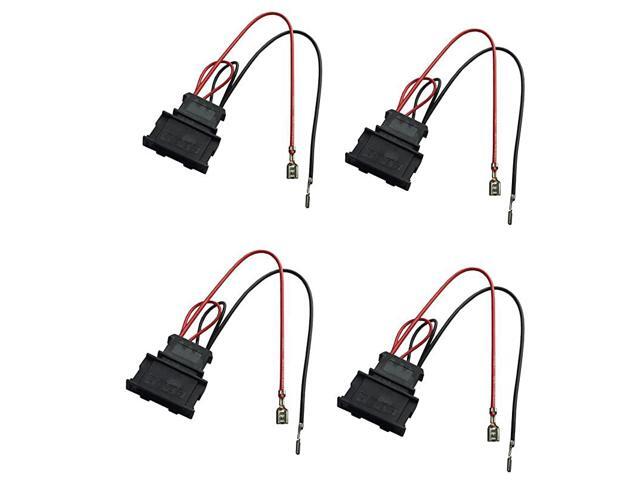 2 X Pairs Speaker Wiring Harness Wire Cable VW Passat Seat Golf Polo Speakers Adapter Connector Adaptor Plug
