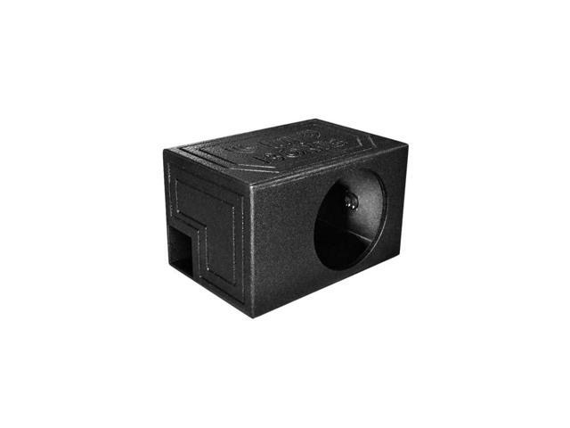 QBOMB12VL SINGLE Single 12Inch Side Ported Speaker Box with Durable Bed Liner Spray