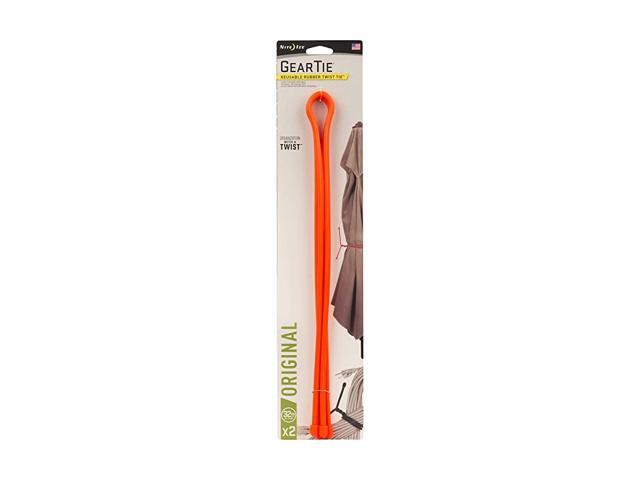 GT32-2PK-31 Original Gear Reusable Rubber Twist Tie 32' - 2-Pack Bright Orange