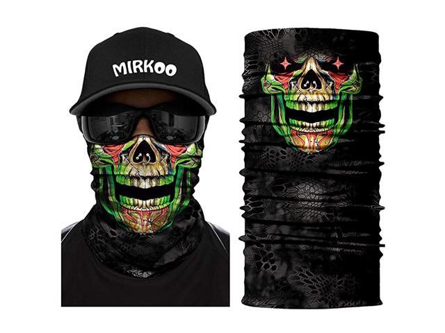 3D Breathable Seamless Tube Face Mask Dust-proof Windproof UV Protection Motorcycle Bicycle ATV Face Mask for Cycling Hiking Camping Climbing