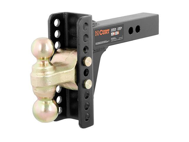 45900 Adjustable Trailer Hitch Ball Mount 2-Inch Receiver 6-Inch Drop 2 and 2-5/16-Inch Balls 14000 lbs