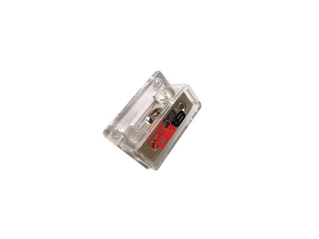 DB1024 Distribution Ground Block - 1 x 0GA In/ 2 x 4GA Out Nickle Plated Internal Materials High-Strength Heat Resistant Plastic Housing