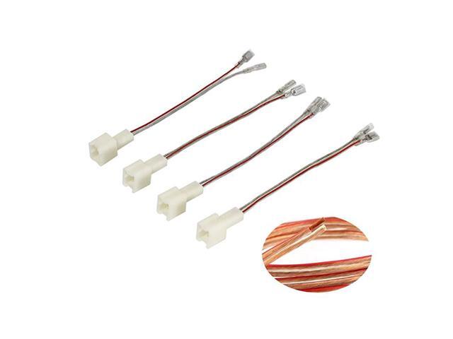 Car Door Speaker Wiring Harness Adapter to Connector Aftermarket Speaker Compatible with Nissan 20042019 Infiniti 20062018 Model 4PCS
