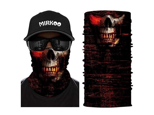 3D Breathable Seamless Tube Face Mask Dust-proof Windproof UV Protection Motorcycle Bicycle ATV Face Mask for Cycling Hiking Camping Climbing