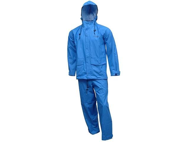 Rubber S66211 RB Storm Champ 2-Piece Rain Suit Large Blue