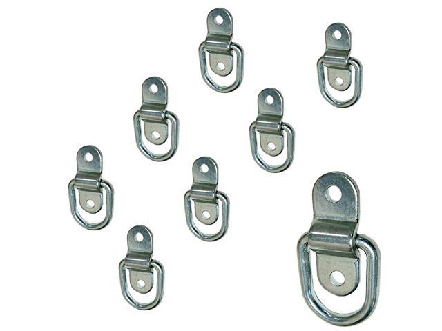 Steel D-ring Tiedowns 3500 lb Capacity Tie Down Anchors - 8 Pack