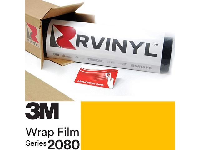 2080 G15 Gloss Bright Yellow 5ft x 27ft W/Application Card Vinyl Vehicle Car Wrap Film Sheet Roll