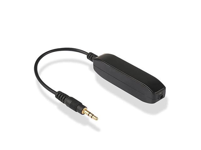 Noise Filter Ground Loop Isolator Eliminate Car Electrical Noise with permalloy core Transformers 35mm Audio Cable Black