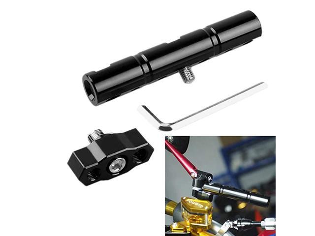 Holder Motorcycle clamping adapter Extended Mount Bracket Bar Universal for 10mm and 8mm mirror hole CNC Aluminum