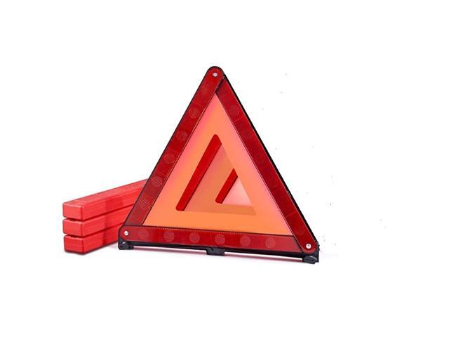Emergency Warning Triangles Roadside Safety Triangle 3 Pack Foldable Warning Reflective Triangle with Case for Vehicles Breakdown