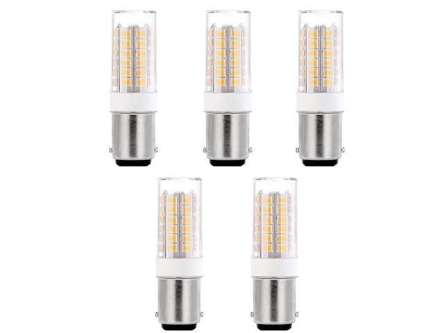 LED 1004 1142 1076 Replacement Bulbs for Marine Boat Navigation Anchor Stern Lights and RV Lights 2 Bottom Contacts Bayonet Base (5 Pack Cool White)