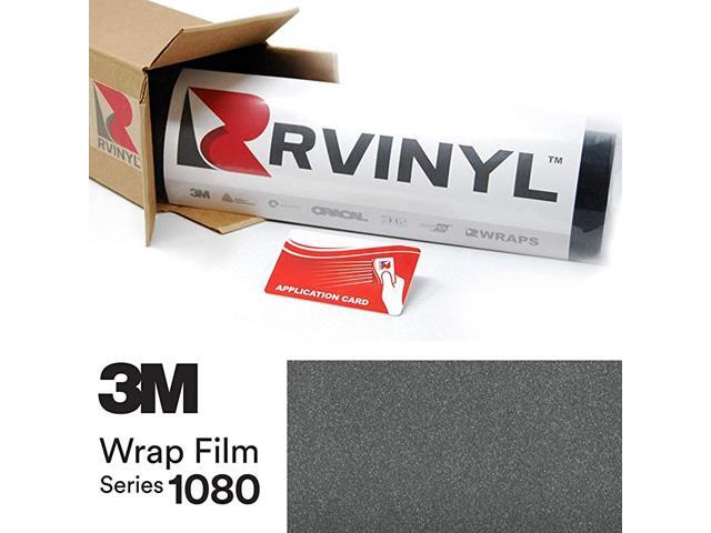 1080 G201 Gloss Anthracite 5ft x 6ft W/Application Card Vinyl Vehicle Car Wrap Film Sheet Roll