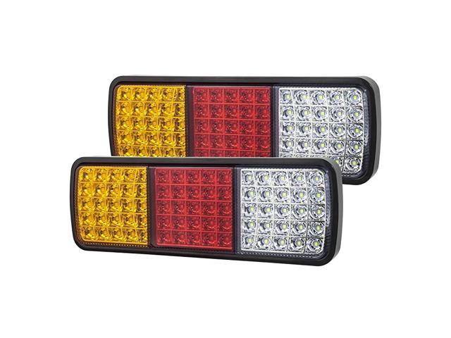 75 LED Truck Tail Light Bar Super Bright 12v Turn Signal Brake Reverse Taillight for Truck Boat Snowmobile Trailer Pickup RV Camper UTV UTE Vans 2PCS