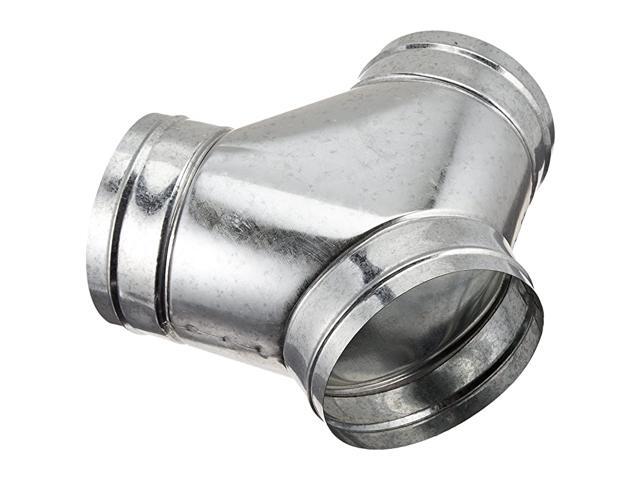 ACY666 6Inch Y Connector 6 by 6 by 6 Silver
