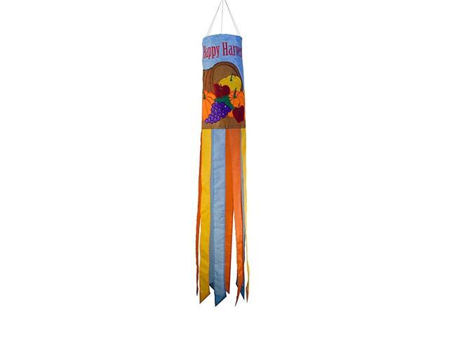 5030 Happy Harvest Thanksgiving WindsockOutdoor Holiday Hanging Décor 40Inch