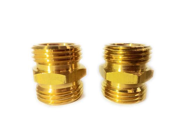 Garden Hose Double Male End Connect Set Heavy Duty LeadFree LeakFree Connect Female to Female End Extra 10 Washers