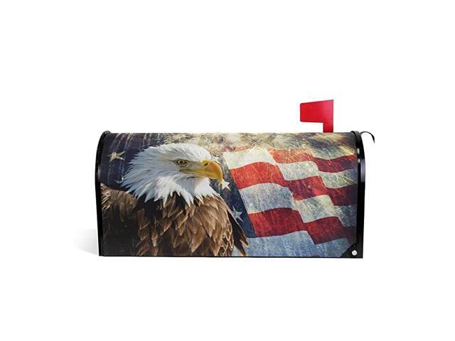 Eagle and American Flag Magnetic Mailbox Cover MailWraps Garden Yard Home Decor for Outside Oversized255quot x208quot
