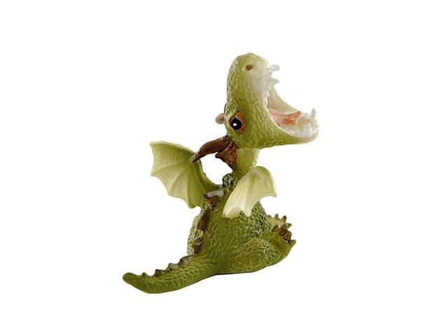 Miniature Fairy Garden and Terrarium Statue Mini Dragon Roaring