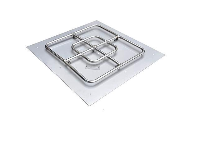 Stainless Steel Square Fire Pit Burner Pan 24inch