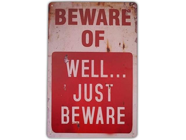 of Well JUST Vintage Metal Sign Garage SignMetal Sign 8quotx12quot 4 predrilled HolesDurableWeatherproof for House