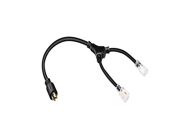 100ft 30 Amp Generator Cord 10 Gauge Heavy Duty L1430 Generator Power Cord Up to 7500W with Cord Organizer