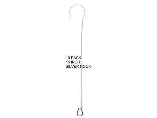 Smoked Steel Hooks Silver Copper Extend Display Hang Feeder Perch 1015quot Silver Hook
