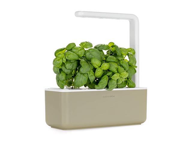 amp Grow Smart Garden 3 Indoor Herb Garden Includes Basil Plant Pods Beige