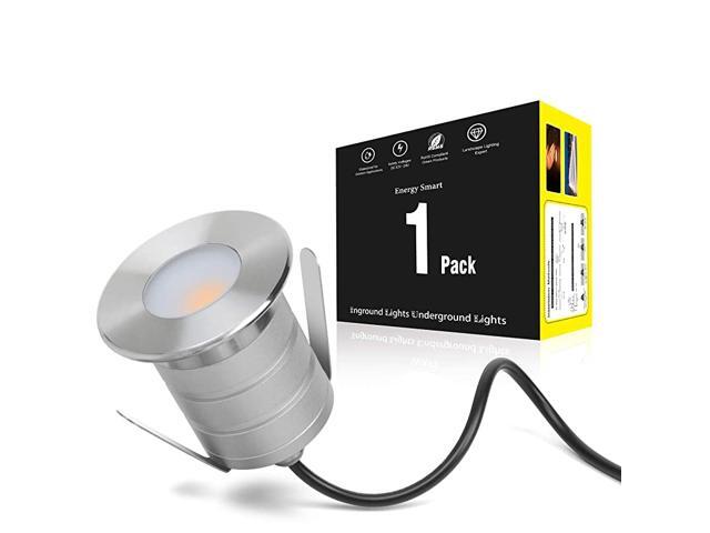 Step Lights Outdoor 3W Low Voltage Landscape Lights for Driveway Deck Stair Step Fence Operate with 1224V DC IP67 Waterproof 3000K Warm White