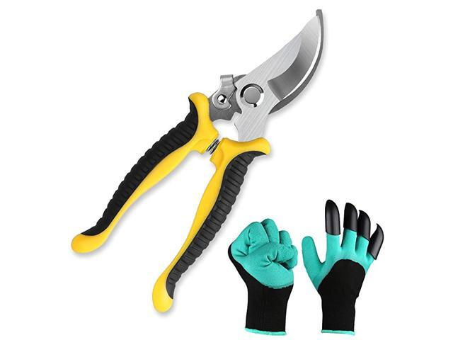 Gardening Hand Cutters Garden Pruning Shears Trimming Scissors Garden Clippers Ratchet Shears Secateurs for Gardening Shears for Plants Clippers