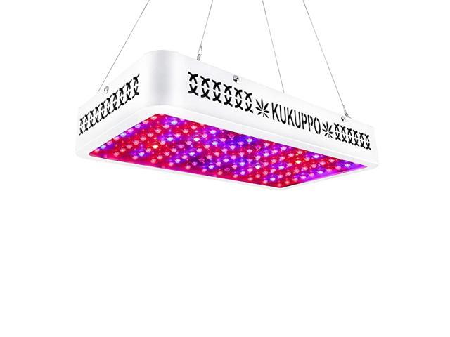 Grow Light 1200W Full Spectrum Grow Lights with Thermometer Humidity Monitor Double Switch Plant Lights for Indoor Plants IR UV Growth Lights Daisy