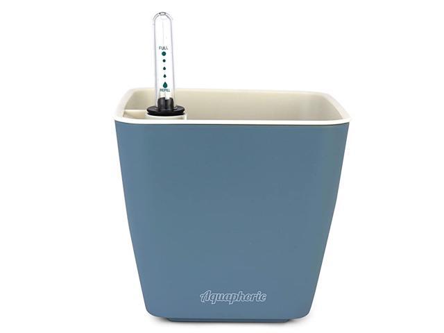 Self Watering Planter 5 + Fiber Soil = Foolproof Indoor Home Garden Decorative Planter Pot for All Plants Flowers Herbs African Violets Succulents