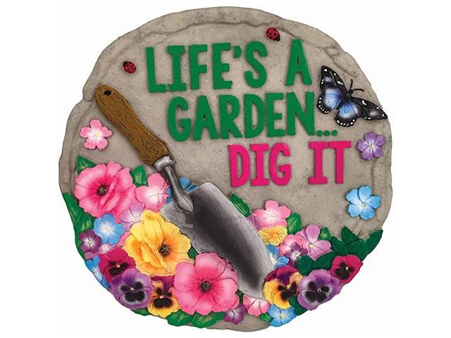 13236 Lifes a Garden Stepping Stone Multicolored