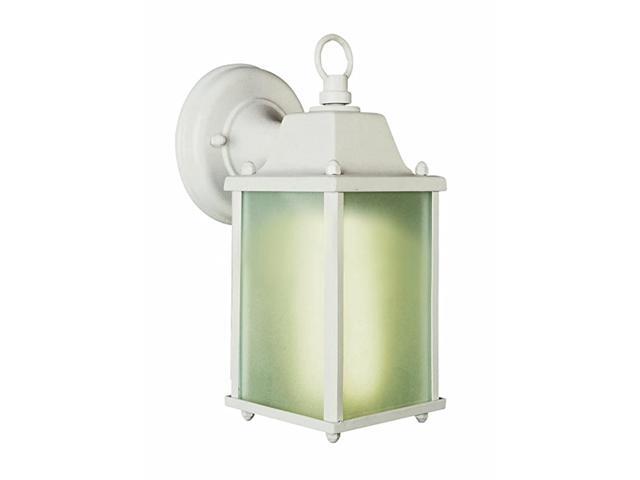 Trans Globe Imports PL40455 WH Traditional One Light Wall Lantern from Patrician Collection in White Finish