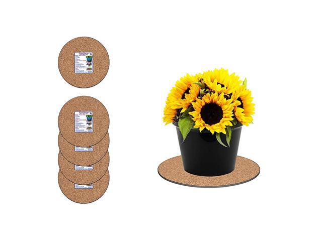 MC1200 Cork Plant Mat 12quot Diameter Cork 5Pack Round Cork Plant Coasters Use as Planter Coaster or Pads for your Arts amp Crafts Projects