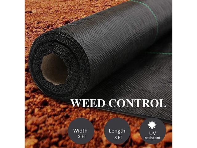Landscape Fabric 3x8 FT Heavy Duty Ground Cover Pack of 2