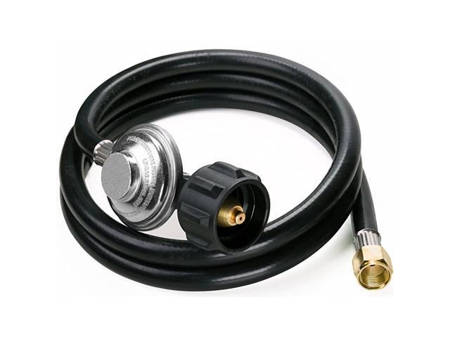 5 Feet Universal QCC1 Low Pressure Propane Regulator Grill Replacement with 5 FT Hose for Most LP Gas Grill Heater and Fire Pit Table 38 Female