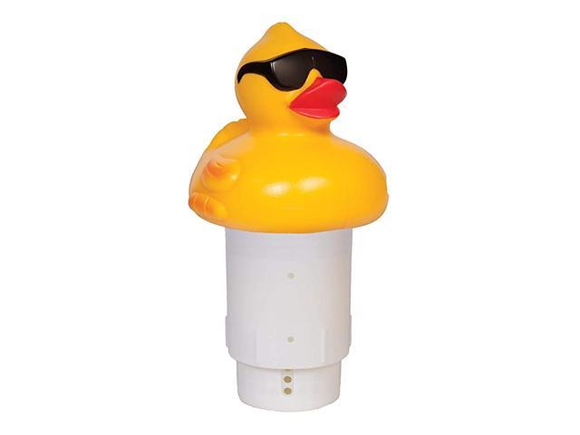 4002 Derby Duck 3 Inch Chlorine Five Tablet Capacity Aboveor Inground Pool Use Adjustable Dispensing Rate