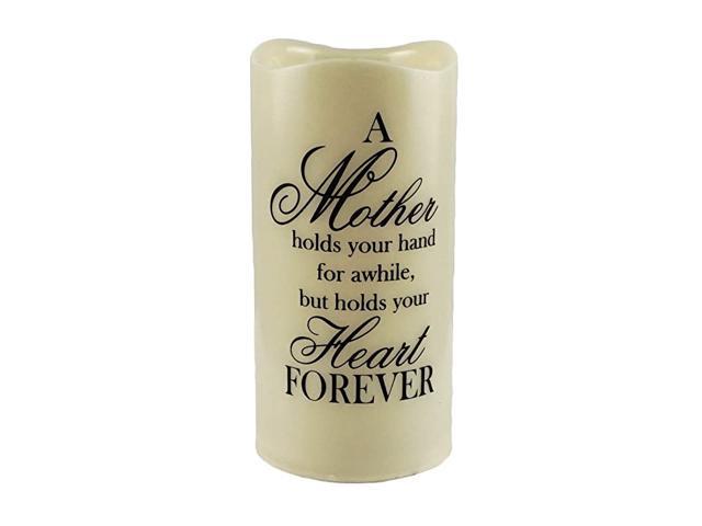 Mother Holds Your Heart Forever Flameless Memory Candle