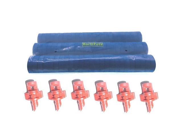 Collars Plant Cloning Collars for Aeroponic s and fit Inside 2 inch Net Cups in Hydroponic Systems Blue Color 75 Pack with 6 Pieces 360 Sprayers